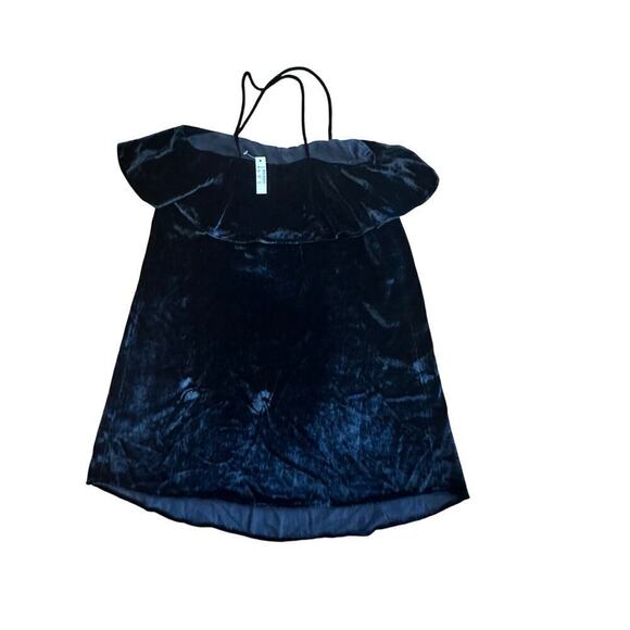 Madewell Velvet Ruffle Mini Dress - Picture 6 of 7